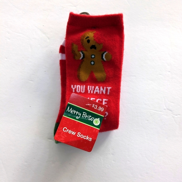 NWT Gingerbread Holiday Socks - Picture 1 of 3